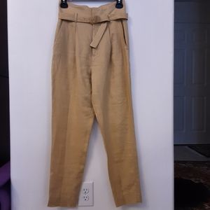 Mango 100% Linen Trousers